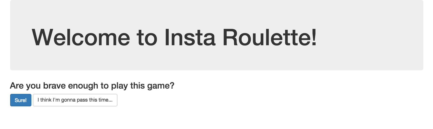 Insta Roulette home